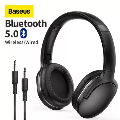 [27/06] Fone De Ouvido Baseus D02 Pro, 40hrs De Autonomia, Sem Fio, Bluetooth 5.0, Dobrável
